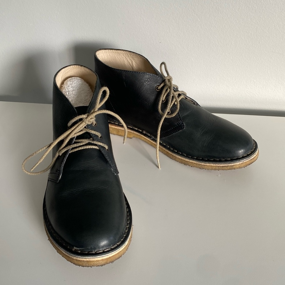 SOLD gravitypope desert boots in slate blue